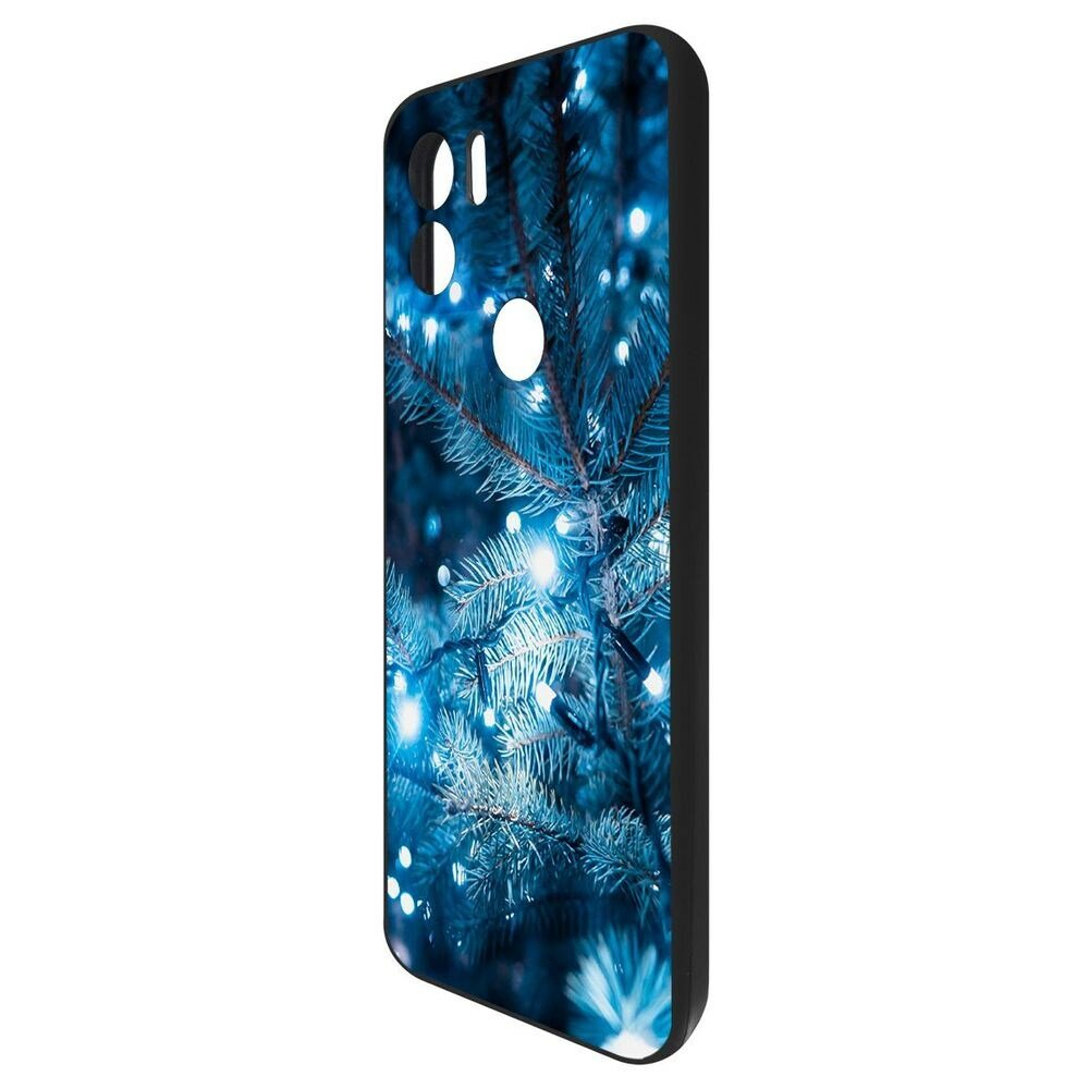 Чехол-накладка Krutoff Soft Case Гирлянда для Xiaomi Redmi A2+ черный — фото 1