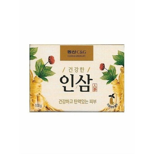 CLIO Мыло туалетное женьшень Ginseng soap 100g clio мыло туалетное apricot soap 100g