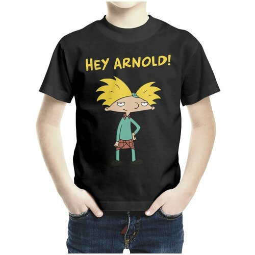 фото Футболка каждому своё, размер 128, черный