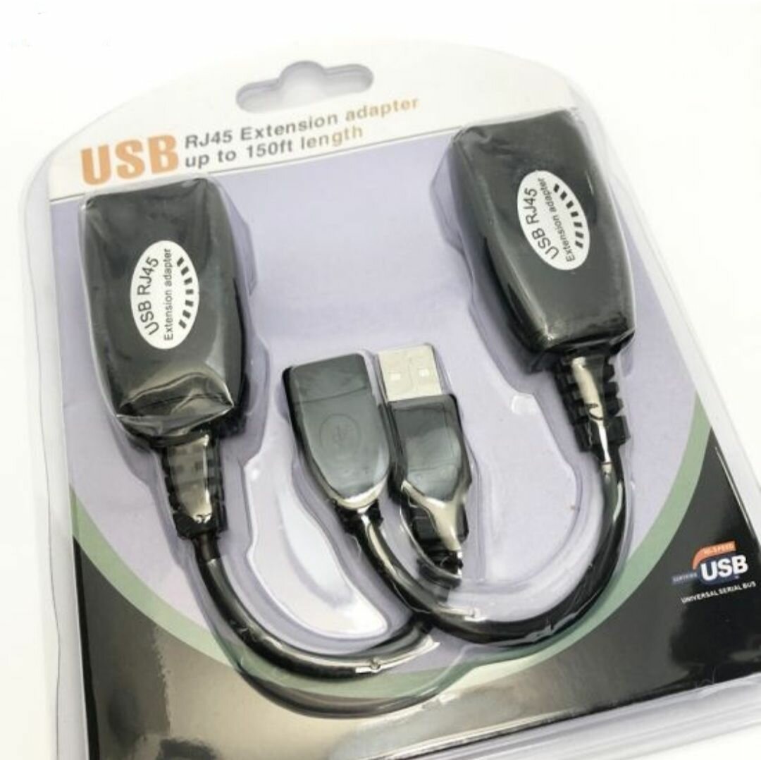 фото Адаптер-удлинитель активный USB по витой паре до 45 метров/активный удлинитель/USB удлинитель