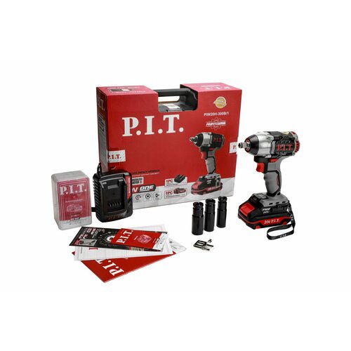 Гайковерт ударный бесщеточный аккумуляторный PIT PIW20H-300B1 881000₽