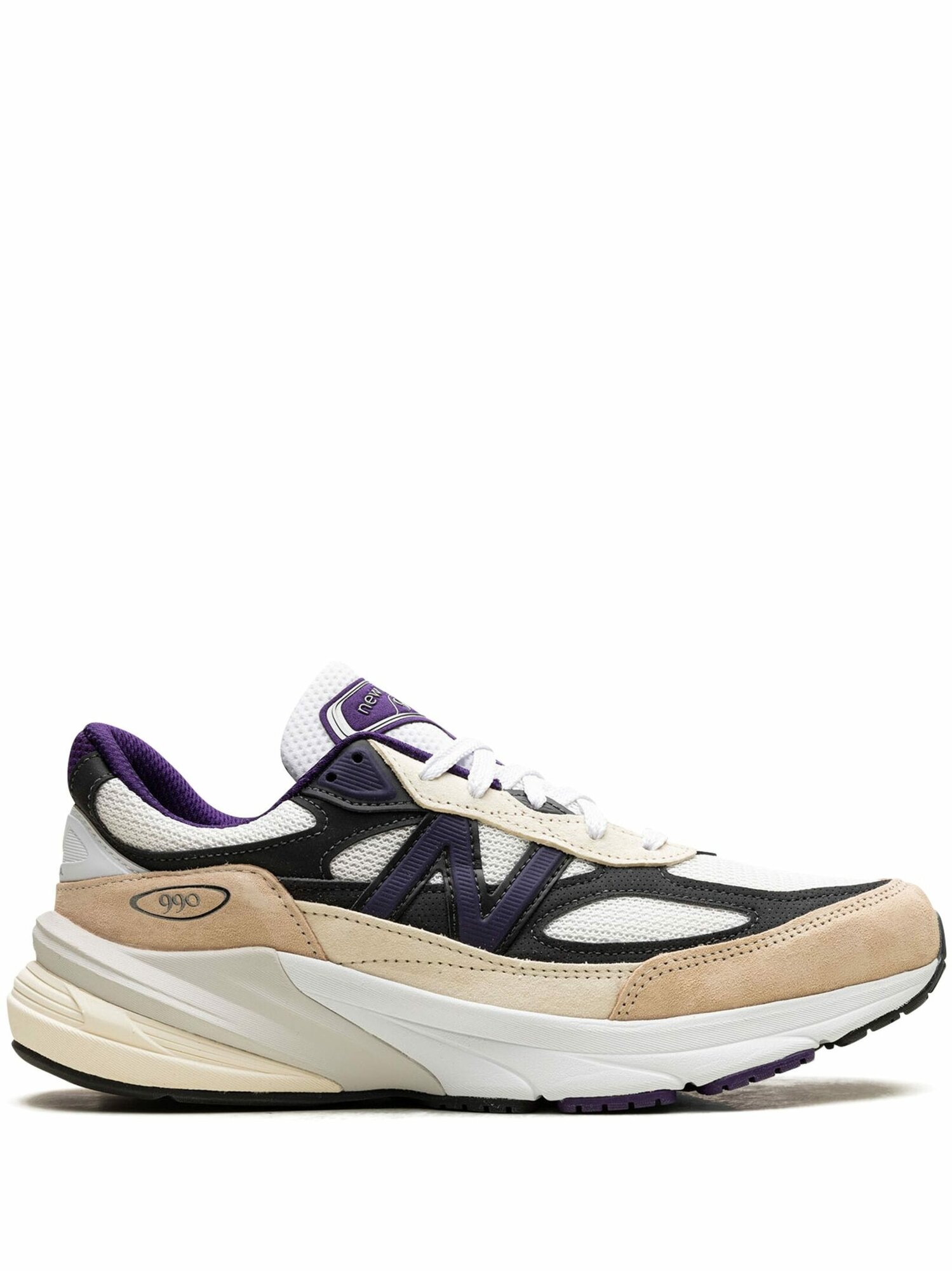 Кроссовки New Balance 990v6 Made In USA - White/Black Plum Teddy Santis
