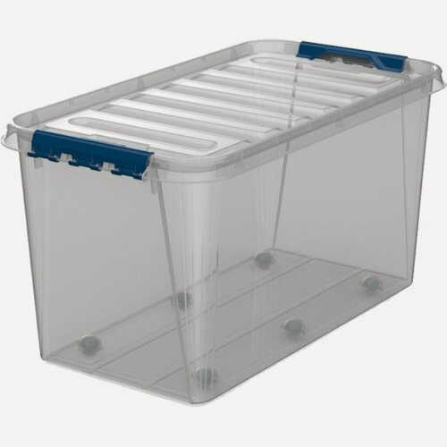 Изображение товара Ящик хозяйственный 70 л, 72х39х37.5 см, с крышкой, на колесах, Полимербыт, Профи Комфорт, С79900