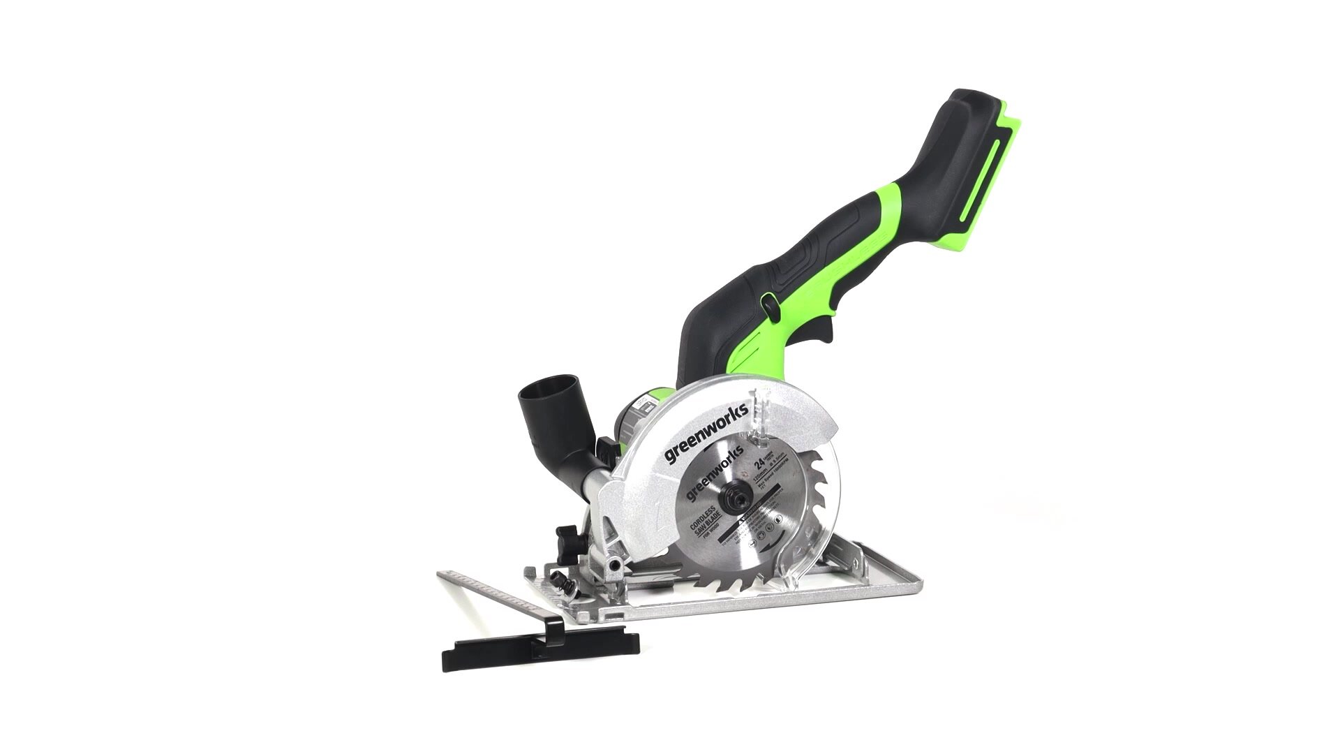 Дисковая мини пила Greenworks G24MCS, 24V, б/щет,120x9,5мм, 6500 об/мин, рез 39мм, без АКБ и ЗУ,1501207 — фото 1