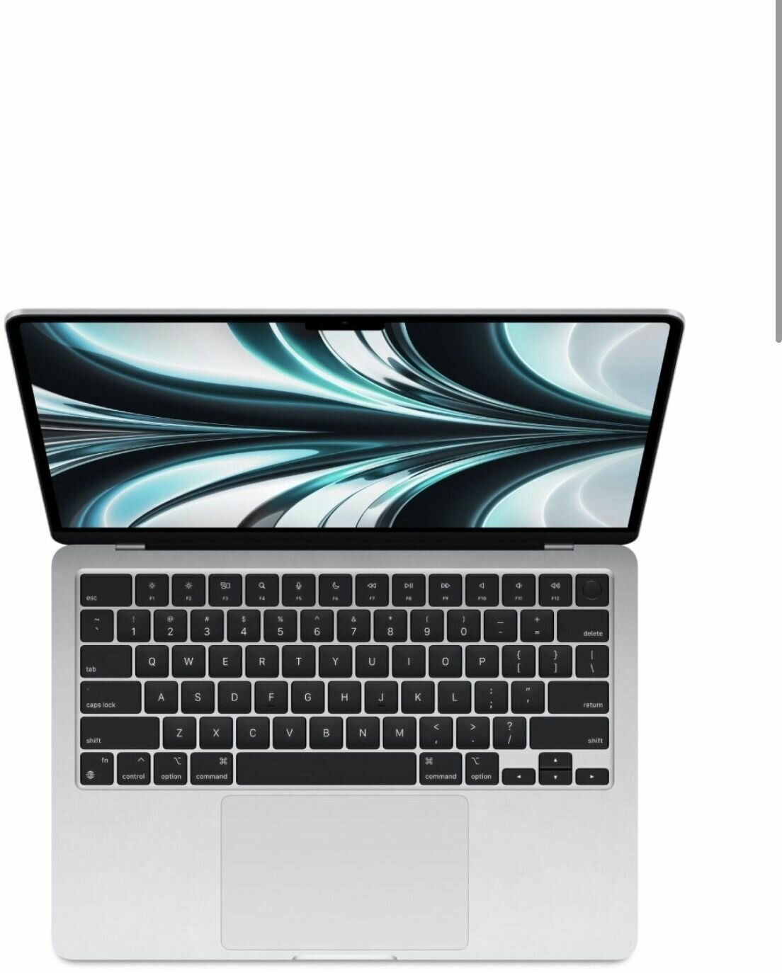 13.6" Ноутбук Apple MacBook Air 13 M2 2022, 8/512 ГБ, MLY03, Silver (серебристый), Русская клавиатура