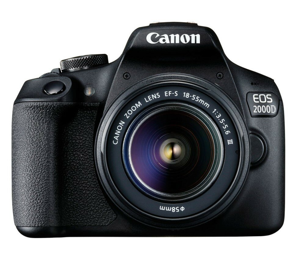 Фотоаппарат Canon EOS 2000D Kit EF-S 18-55mm f/3.5-5.6 III черный