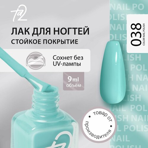 Лак для ногтей без лампы, глянцевый стойкий быстросохнущий 9 мл Ta2