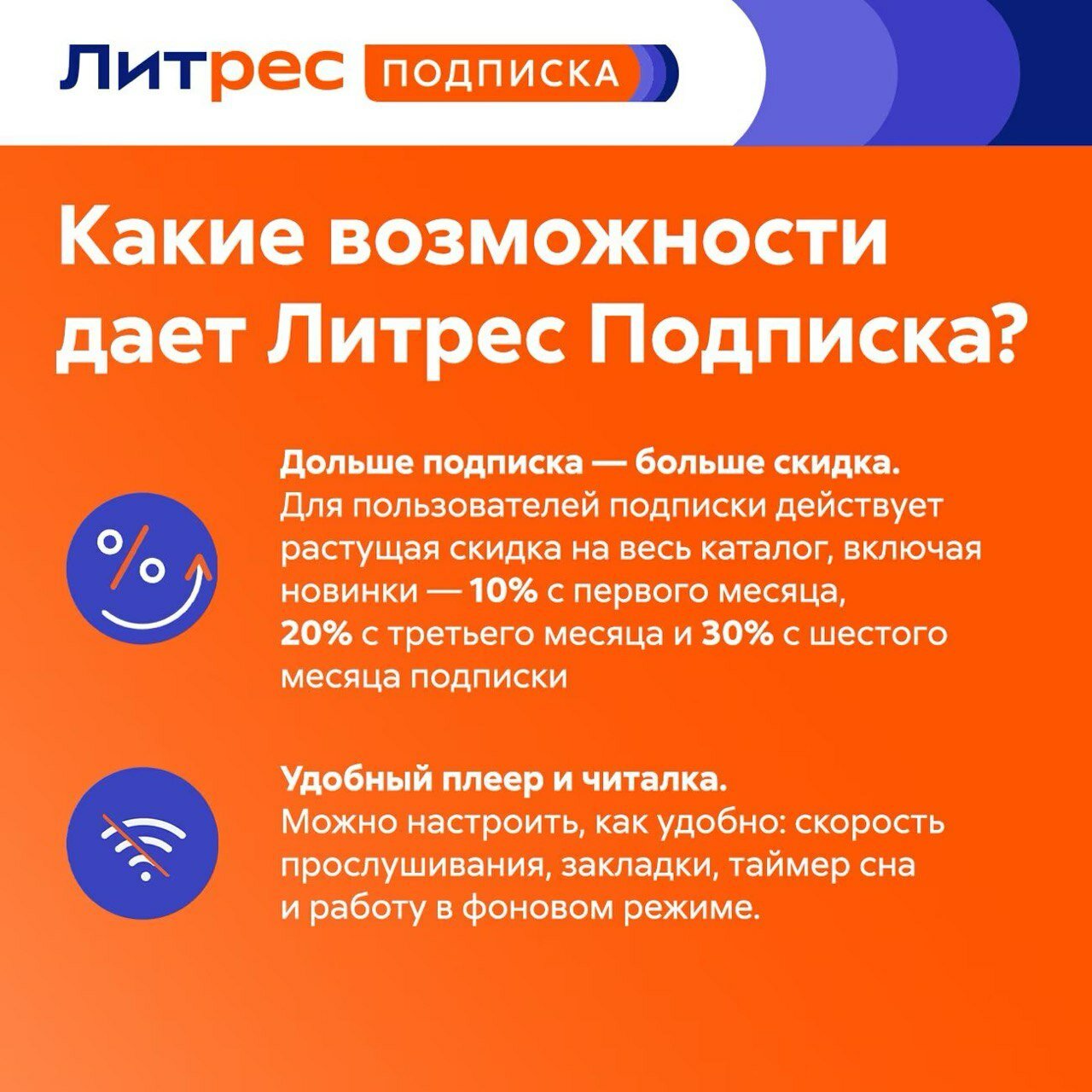 ЛитРес Подписка на 12 месяцев на аудиокниги и электронные книги — фото 1