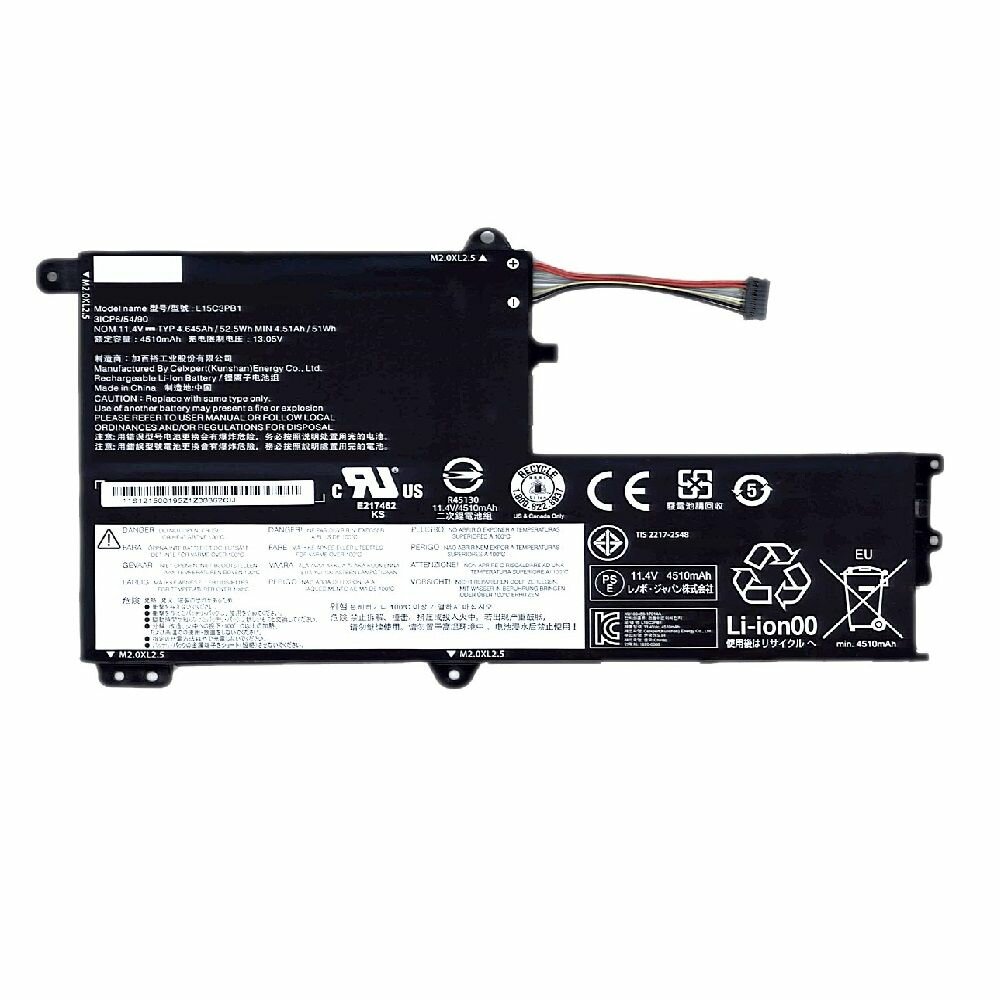 Аккумуляторная батарея для ноутбука Lenovo Ideapad Flex 4 1470 (L15L3PB0) 11.4V 4610mAh