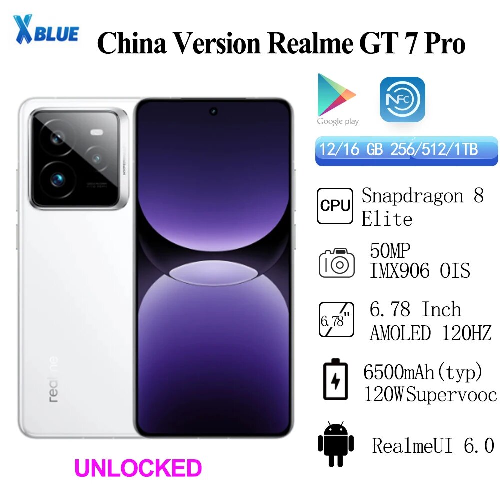 Смартфон Realme GT7 Pro, 16ГБ/1ТБ, china — фото 1