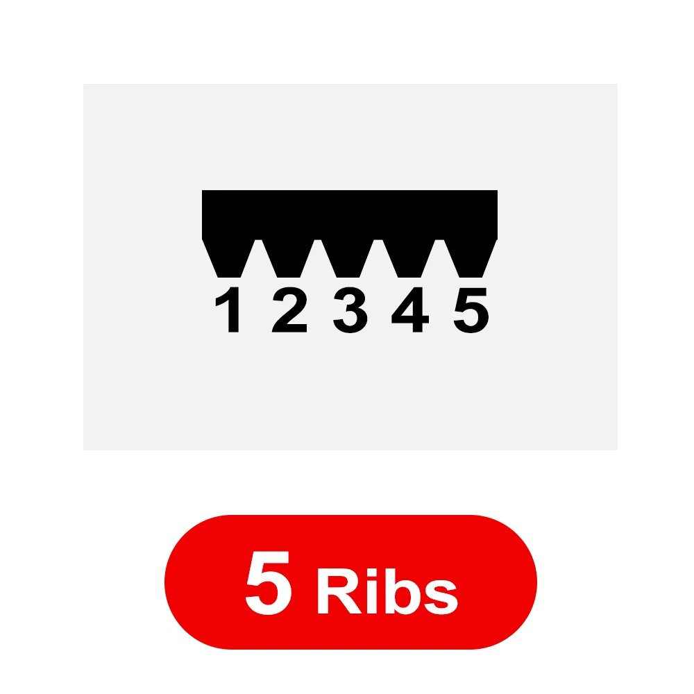 V-ремни MOTIVE-RC PJ318 125J 3/4/5/6 ребер 1Piece 125J 5Ribs