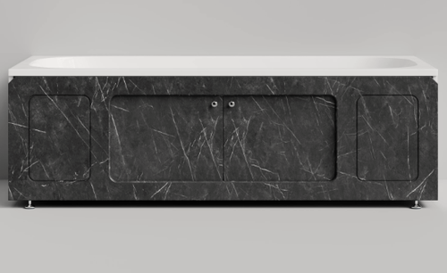 Изображение товара Экран под ванну, раздвижной, 150 см, графитовый мрамор