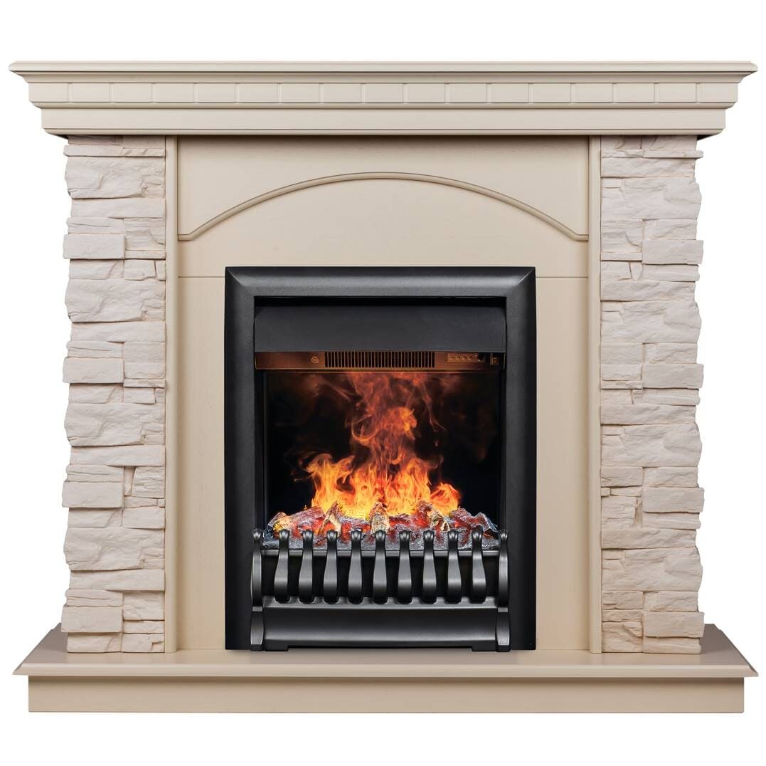 Камин RealFlame Elford WT с очагом 3D Oregan