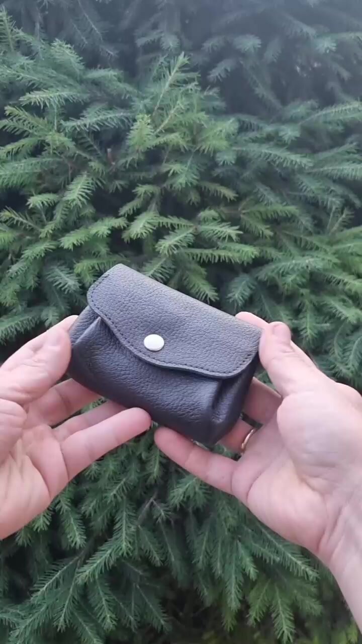 Кошелек TSUBA leather goods, фактура тиснение, черный — фото 1