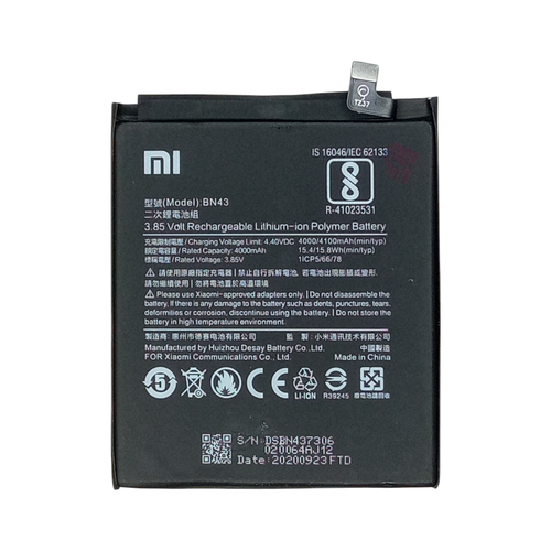 Аккумулятор Xiaomi mi для Redmi Note 4X BN43 Li-ion черный 4000mAh 844₽