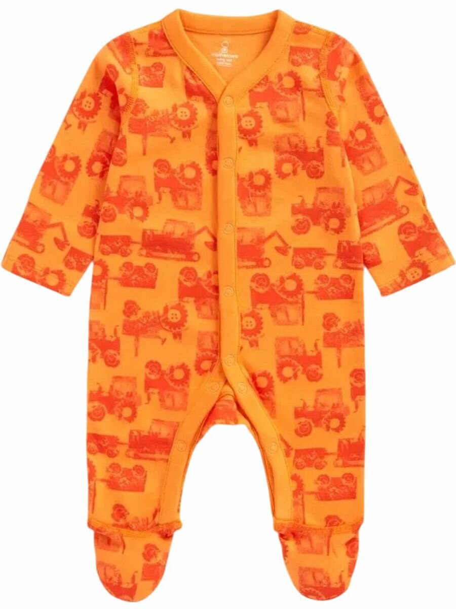 Комбинезон mothercare, закрытая стопа, размер 56, оранжевый