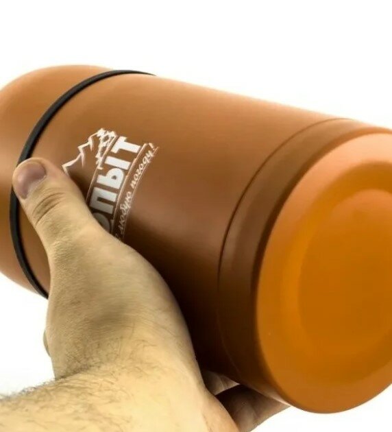 Термос Следопыт для еды 0,8л. оранжевый — фото 1