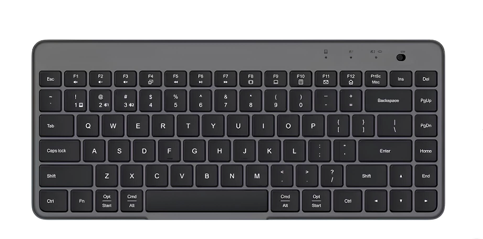 Беспроводная клавиатура Xiaomi Mi Dual Mode Wireless Keyboard (XMBXJP01YM), русские буквы, черная