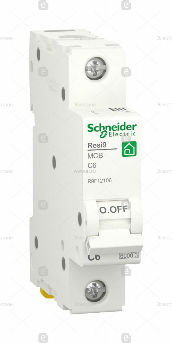 Авт. выкл. Resi 9 С 6А 1P 6000A Schneider Electric