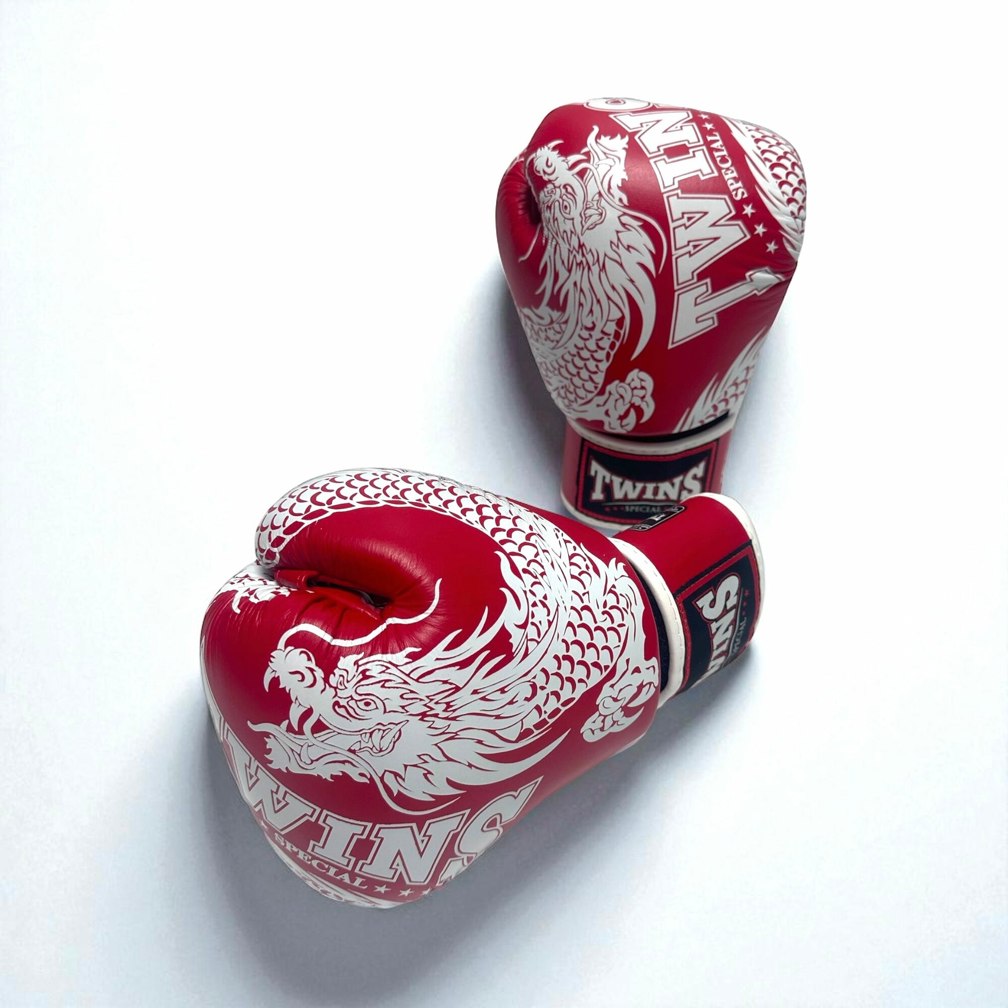 Боксерские перчатки TWINS Special FBGVL3-49 red white10oz — фото 1