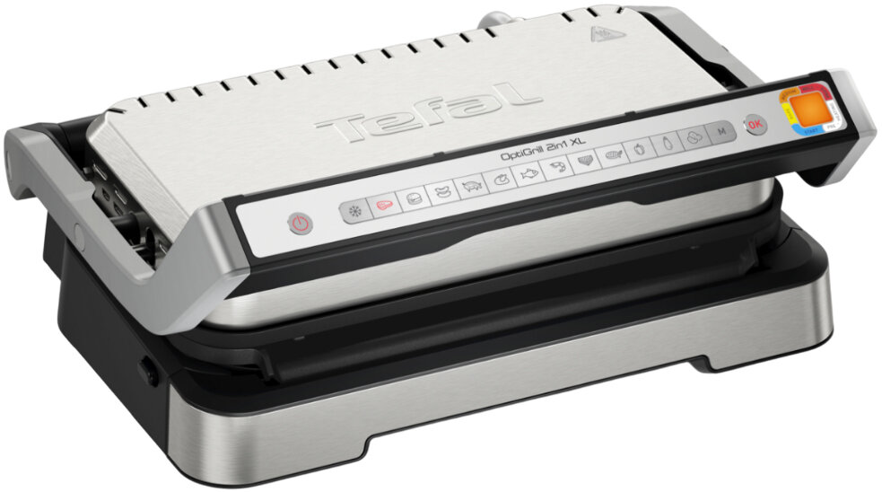 Гриль Tefal OptiGrillXL серебристый (GC782D30) Мощность 2200Вт
