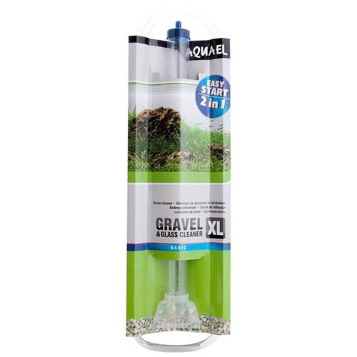 Грунтоочиститель для аквариума AQUAEL GRAVEL  & GLASS CLEANER ХL (66.5 см) со скребком