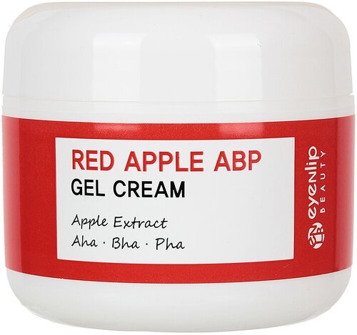 Гель-крем для лица легкий с AHA, BHA и PHA кислотами и экстрактом яблока Eyenlip Red Apple ABP Gel Cream, 50 мл