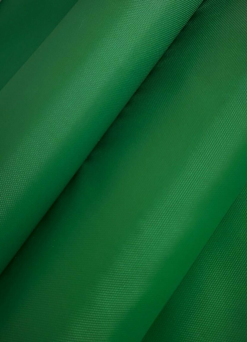 Ткань Оксфорд (oxford) 210d PU 1000, 1 метр, ткань уличная, водонепроницаемая, цвет зеленый, ширина - 150 см
