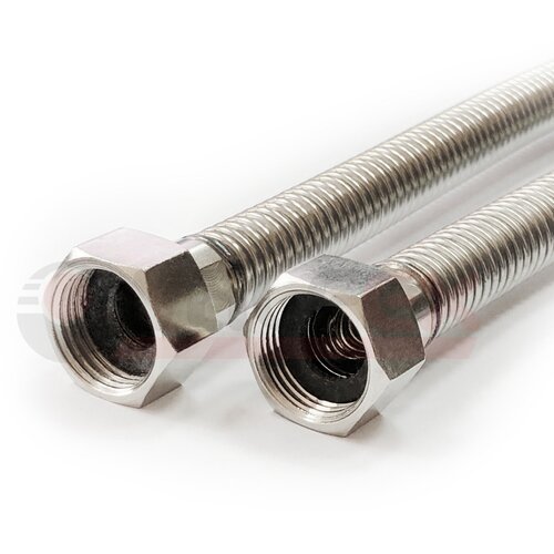 фото Гибкая подводка для газа гайка-гайка 1/2" 0,6 м valfex