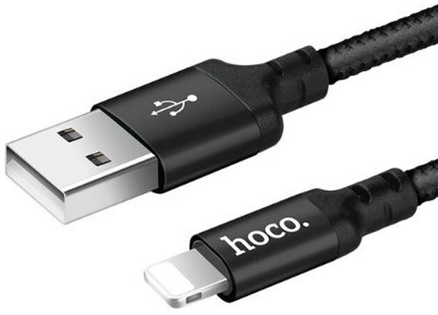 USB кабель Hoco X14 Times speed Lightning (L=2м) черный