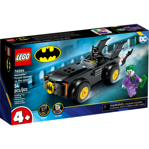 lego® super heroes 76001 бэтмен™ против бэйна™ погоня в стакане Конструктор LEGO 76264 Batmobile Pursuit: Batman vs. The Joker, 54 дет.