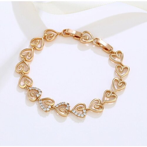 фото Браслет xuping с сердечками ювелирная бижутерия xuping jewelry