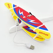 Самолёт метательный аэроплан с моторчиком "Кукурузник" USB