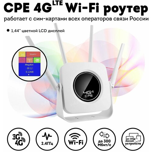 WiFi Роутер 4G LTE CPE CPF903B работает с сим-картами всех операторов / Под сим карту wifi роутер 4g lte cpe cpf903 b работает с сим картами всех операторов