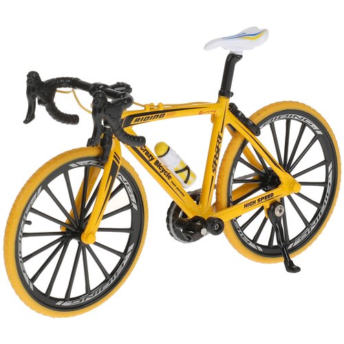 фото Модель металлический велосипед, длина 17см, цвет в ассортименте. технопарк / техника