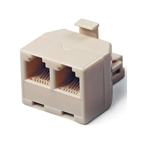 комплект 3 штук разветвитель cablexpert us 12 rj45 8p8c джек Разветвитель Cablexpert US-12 RJ45 (8P8C), 0.08 м, 1 шт., бежевый