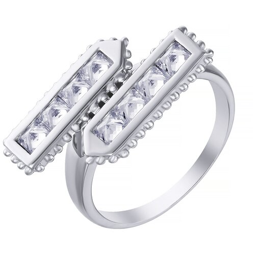 фото Element47 кольцо из серебра 925 пробы с ювелирным стеклом alr-34_ko_us_001_wg, размер 17.75