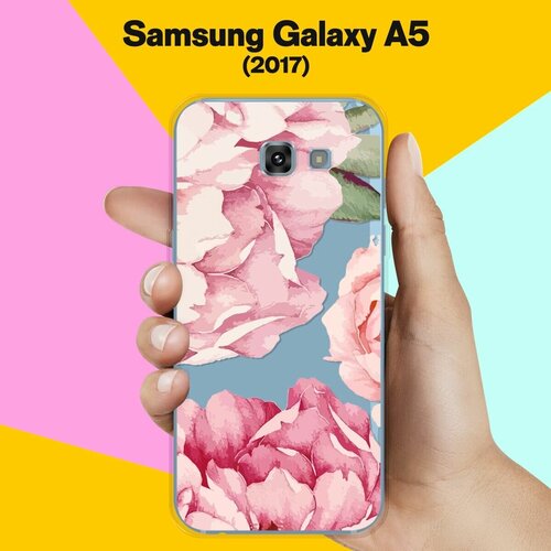 Силиконовый чехол на Samsung Galaxy A5 (2017) Пионы / для Самсунг Галакси А5 2017 силиконовый чехол хобби рыбалка 6 на samsung galaxy a5 2017 самсунг галакси а5 2017