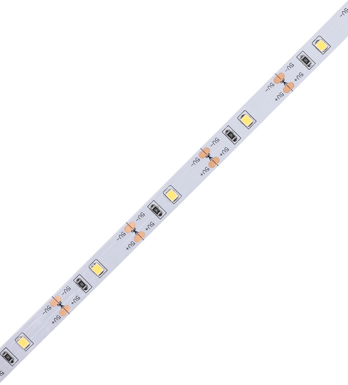 Умная подсветка SMD2835-30LED/m-IP20-5В-2,4Вт-6000К(1 м), датчик движ, 4хААА TDM