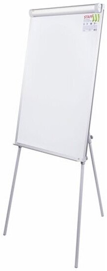 Доска-флипчарт Staff с дополнительными держателями для бумаги, магнитно-маркерная, 70х100 см, тренога, , 238004
