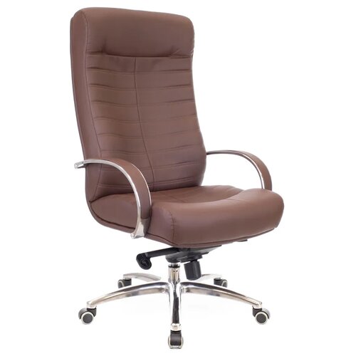 фото Компьютерное кресло everprof orion al m для руководителя, обивка: натуральная кожа, цвет: коричневый