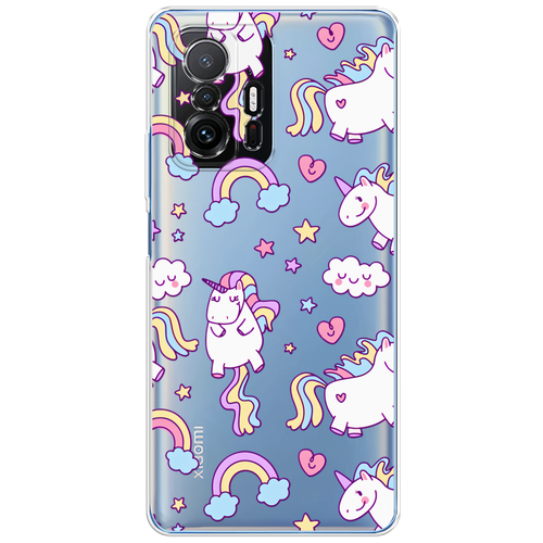 Силиконовый чехол на Xiaomi Mi 11T Pro / Сяоми Ми 11T Про Sweet unicorns dreams, прозрачный силиконовый чехол на xiaomi mi 11t pro сяоми ми 11t про морозная лавина серая