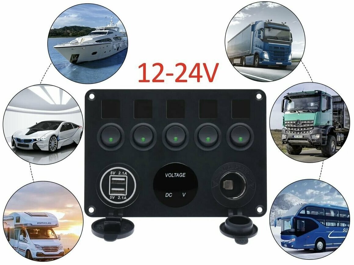 фото Панель переключателей для лодки, катеров, яхт , автомобилей