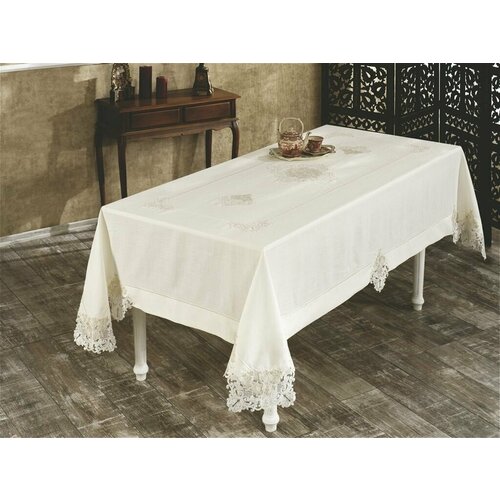 Скатерть Grazie home FIRUZE кремовый (160X320)