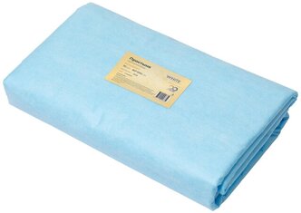 Простынь 80х200, голубой (10шт/упак), White Line, SMS Комфорт, 11511, 2 упаковки