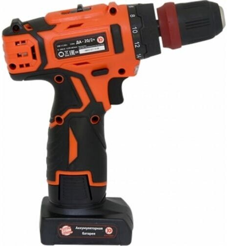 Аккумуляторная дрель Li-Ion "Калибр ДА - 20/2+" — фото 1