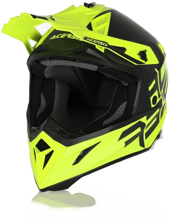 Кроссовый шлем ACERBIS Steel Carbon Yellow Fluo