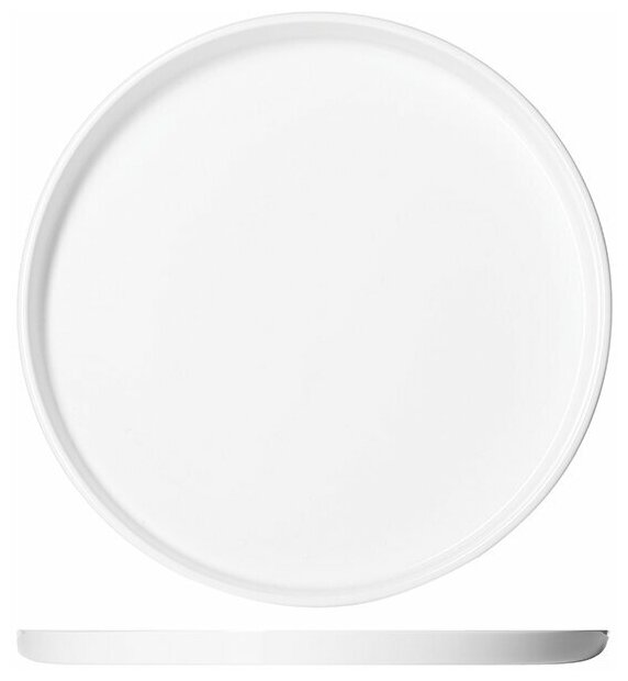 Блюдо круглое с бортом "Кунстверк" 22,5 см белый 1 шт.