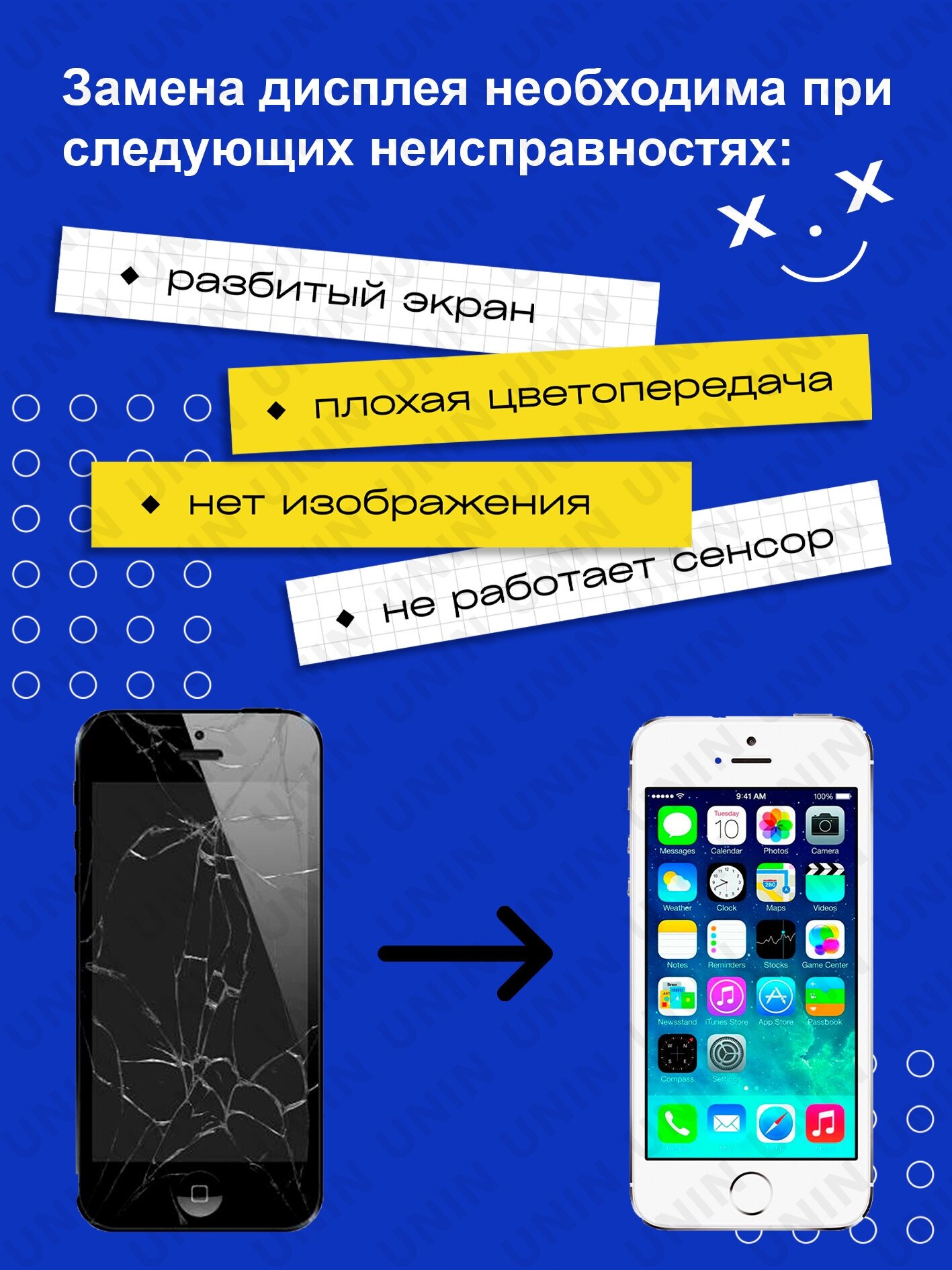 Дисплей для iphone 5S/SE в сборе с тачскрином copy