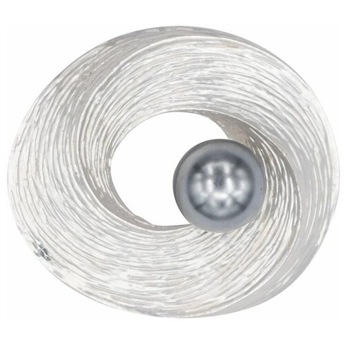 фото Брошь бижутерная вихри (замок-булавка, серебристый) 55708 otokodesign